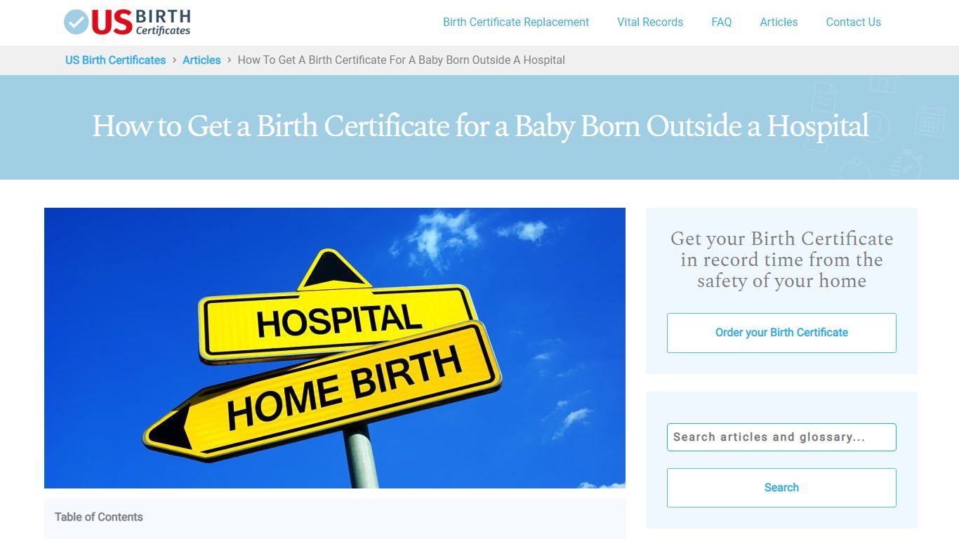 How to Get a Birth Certificate for a Baby Born Outside a Hospital